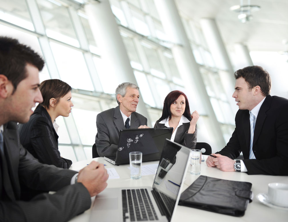 Business people having a business meeting Business people having a business meeting