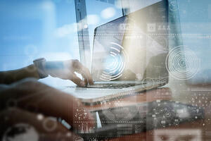 businessman hand working with modern technology and digital layer effect as business strategy concept businessman hand working with modern technology and digital layer effect as business strategy concept