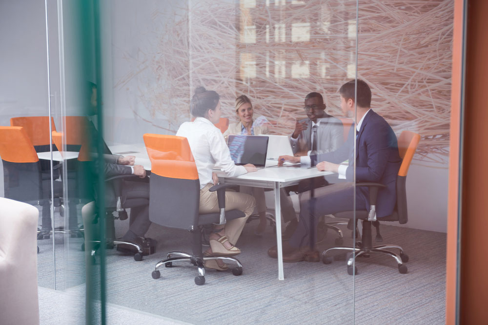 young business people group have meeting and working in modern bright office indoor 1